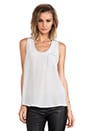 view 1 of 4 Alicia Silk Tank in Light Smoke