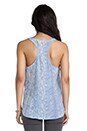 view 3 of 5 Drew C Snake Printed Tank in Dusty Chambray