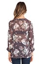 view 3 of 4 Aceline Blouse in Charcoal