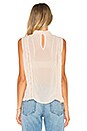 view 3 of 4 Raffe Silk Tank in Almond
