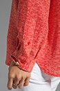 view 5 of 5 Marsher Textural Print Blouse in Fiery Red