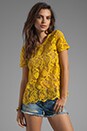 view 1 of 4 Devine Crochet Lace Top in Curry