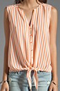 view 3 of 4 Tyson Stripe Tank in Carrot