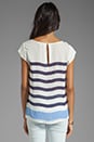 view 2 of 4 Terry Stripe Print Top in Blue Violet