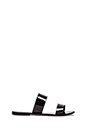 view 1 of 5 A La Plage Sable Flat in Black & Black