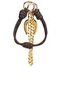 view 2 of 4 Wish Me Luck Bag Charm in Black & Gold
