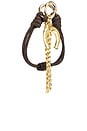 view 3 of 4 Wish Me Luck Bag Charm in Black & Gold