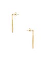 view 3 of 3 PENDIENTES DE ARO QUE VAN POR DELANTE in 14kt Gold Plate