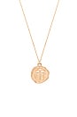 view 2 of 2 Cross Coin Necklace in 14K Gold Plated