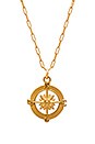 view 1 of 2 Destiny Compass Necklace in Gold