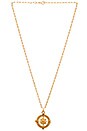 view 2 of 2 Destiny Compass Necklace in Gold