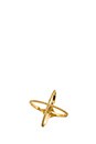 view 1 of 4 Diamond X Ring in Gold