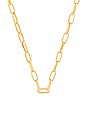 view 2 of 2 Boxed Out Lariat in Gold