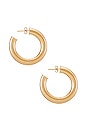 view 2 of 2 Tubular Hoops Earrings in Gold