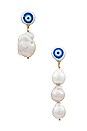 view 1 of 2 Protection Mismatched Earrings in Pearl