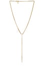 view 1 of 2 x REVOLVE Pave Bar Lariat in Gold