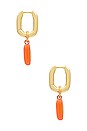 view 3 of 3 x REVOLVE Crystal Earrings in Orange And Green
