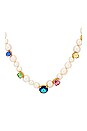 view 2 of 2 Diana Necklace in Glass Crystal And Freshwater Pearl
