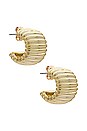 view 1 of 3 СЕРЬГИ-КОЛЬЦА DEMI in Gold