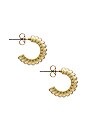 view 2 of 3 СЕРЬГИ-КОЛЬЦА DEMI in Gold