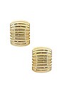 view 3 of 3 СЕРЬГИ-КОЛЬЦА DEMI in Gold