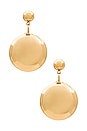 view 1 of 2 X Revolve Mini Drop Earring in Gold