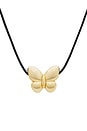 view 2 of 2 Butterfly Necklace in Gold