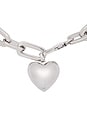 view 2 of 2 Heart Chain Necklace in Silver