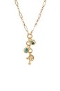 view 2 of 2 Sanctus Lariat Necklace in Gold