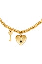 view 2 of 2 Heart Lock Necklace in Gold