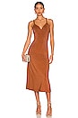 view 1 of 4 Midi Spaghetti Dress in Toffee