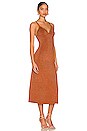 view 2 of 4 Midi Spaghetti Dress in Toffee