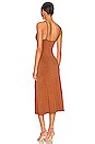 view 3 of 4 Midi Spaghetti Dress in Toffee