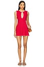 view 1 of 3 Mini Dress in Cherry & White