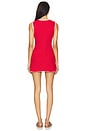 view 3 of 3 Mini Dress in Cherry & White