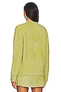 view 4 of 6 Cardigan in Chartreuse