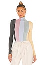 view 1 of 4 Vertical Stripe Turtleneck Sweater in Multi
