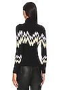 view 3 of 4 Mountainscape Jacquard Turtleneck in Black