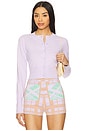 view 1 of 4 Crop Cardigan in Lilas
