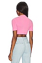 view 3 of 4 Short Sleeve Crop Top in Taffy