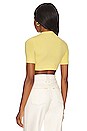 view 3 of 4 Short Sleeve Crop Top in Banana