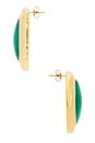 view 2 of 2 BRINCOS ESME in 14k Gold Plated Brass & Resin