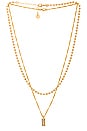view 1 of 3 Rendezvous Necklace Stack in 18k Gold Plated Brass