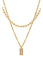 view 2 of 3 Rendezvous Necklace Stack in 18k Gold Plated Brass