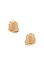 view 1 of 2 Organic Rectangle Earrings in 18k Gold Filled