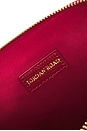 view 5 of 6 Red Python Embossed Pouch Set in Red
