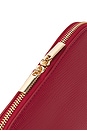 view 6 of 6 Red Python Embossed Pouch Set in Red