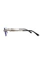 view 3 of 3 Serpent Authentic Glasses in Clear Silver