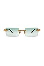 view 1 of 3 Serpent Authentic Glasses in Green Tint