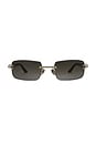 view 1 of 3 LUNETTES DE SOLEIL HYDRA in BLACK TINT SILVER HYDRA